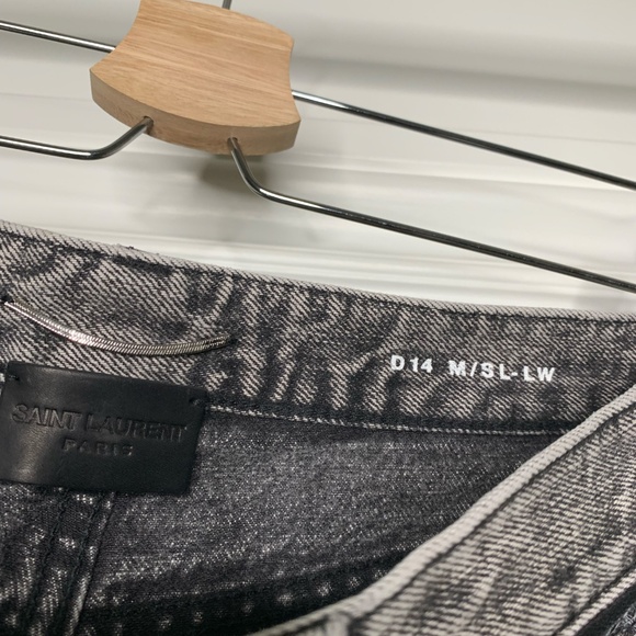 Saint Laurent Gray Denim Pants - Picture 6 of 8